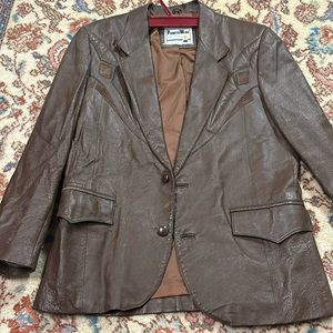 Vintage Pioneer Wear leather jacket